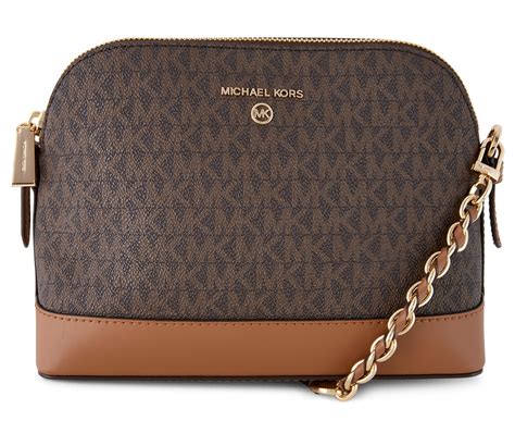 michael michael kors signature jet set charm large dome crossbody|Michael Kors thick strap bag.